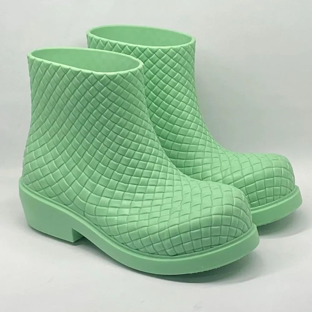 Bottega Veneta Green Fireman Boots size 38
